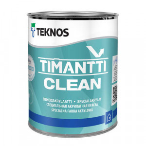 TIMANTTI CLEAN 0,9 L - speciální akrylátová polomatná barva