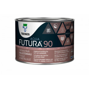 FUTURA AQUA 90 - 0,45 L otěruvzdorná lesklá barva na uretan-alkydové bázi